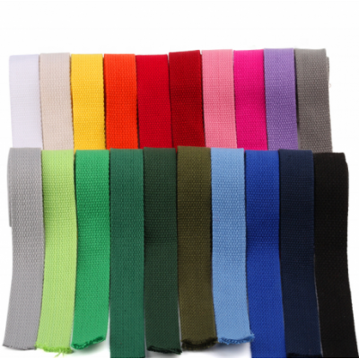 Zonesin Wholesale 67 Solid Color Various Width Thick Cotton Webbing Tape For Bag Strap