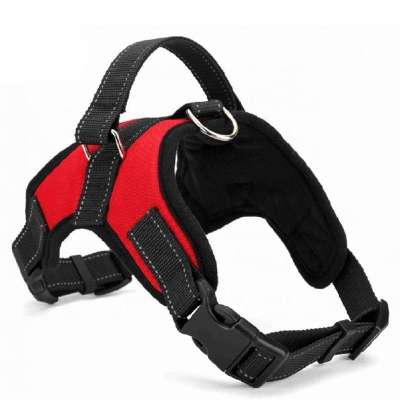 Heavy Duty Reflective Nylon Large Dog Harness Vest For Walking Hiking